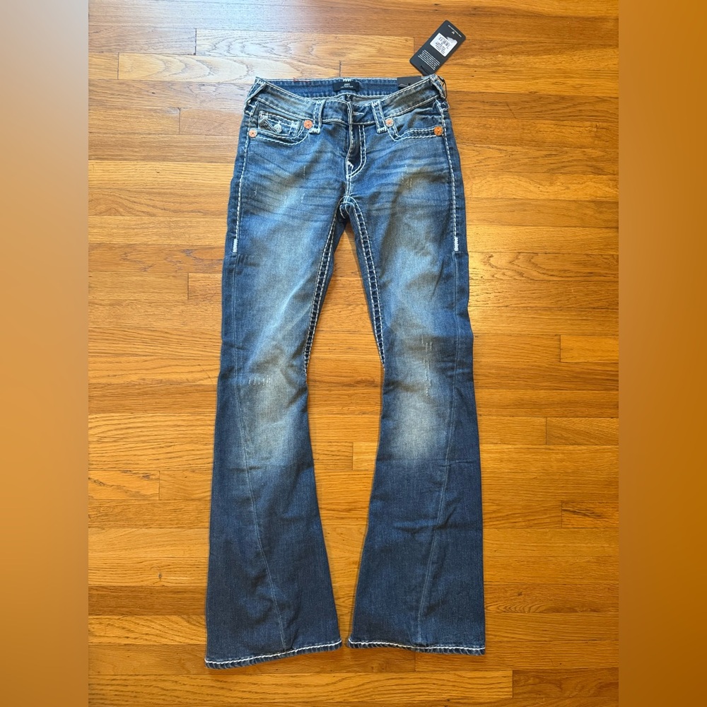 True Religion JOEY LOW RISE SUPER T FLARE JEAN